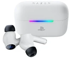 RAZER Hammerhead V3 X HyperSpeed skirta PlayStation Balta In-Ear-Headsets/ Ausinės, Ladecase, Bluetooth 5.3, THX Spatial Audio, lizensiert skirta PlayStation