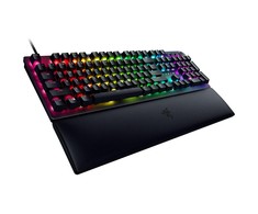 Razer Huntsman V2 Laidinė žaidimų klaviatūra RGB LED, USB, DE, Clicky Optical Violetinė Switch, Juoda