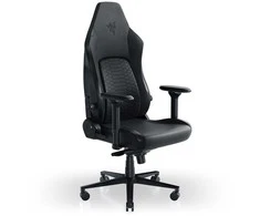 Razer žaidimų kėdė su juosmens atrama Iskur V2 EPU Leather, Aliuminio | Juodas