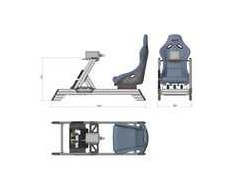 Fotel Res-Tech RES-TECH Smart Cockpit + GT Seat Bundle - juoda