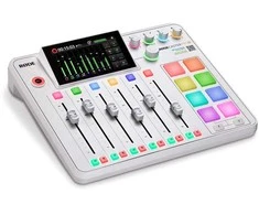 Raudonas RODECaster Pro II Baltas - podcast'ų gamybos studija, baltas