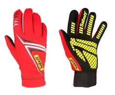 Sabelt G34 Sim Gloves Rękawice wyścigowe, su obsługą dotyku, silikonowa dłoń, 216-223mm obwód - raudona, S (00319-02-02-Raudonas-S)