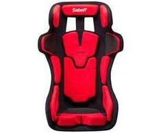 Sabelt Sim Racing Sabelt GT PAD XL Rennsitz, Glasfaser-Schale, FIA-geprüft, modular - juodas/raudona