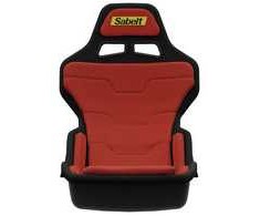 X Rocker Sabelt SRP-1 Fotel simracingowy, Korpus su włókna szklanego, Design Formuły, wyściełany - raudona wyścigowy