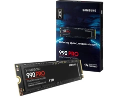 Kietasis diskas Samsung 990 PRO, 4000 GB, SSD form factor M.2 2280, SSD sąsaja NVMe, Skaitymo greitis 7450 MB/s, Rašymo greitis 6900 MB/s
