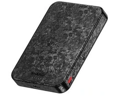 SHARGE CarbonMag 10K Powerbank, 10.000mAh, 15W Qi2, 20W USB-C - juodas