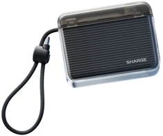 SHARGE Flow Go Powerbank, 10,000mAh, 22.5W, USB-C cable - juodas