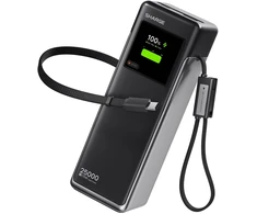 Rayovac SHARGE HyperTower 170 Powerbank, 25,000mAh, 170W, 4-in-1 - juodas (YDD-SG-170-YDCC-HEI)