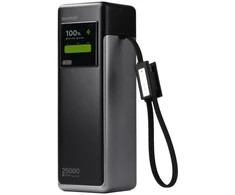 Rayovac SHARGE HyperTower 170 Powerbank, 25,000mAh, 170W, 4-in-1 - juodas (YDD-SG-170-YDCC-HEI)