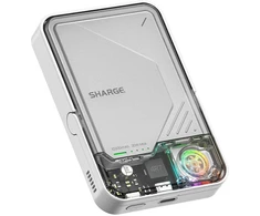 SHARGE ICEMAG 2 Powerbank, 10,000mAh, 15W Qi2, 30W USB-C - transparent