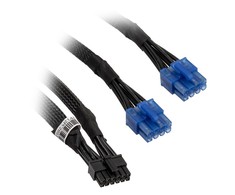 „SilverStone“ 2x 8 kontaktų PCIe į 12 kontaktų PCIe GPU kabelis moduliniams maitinimo šaltiniams