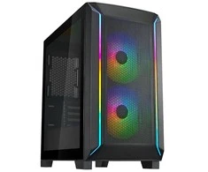 „SilverStone FARA 312 Micro–ATX“ korpusas, grūdintas stiklas – juoda