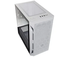 „SilverStone Fara H1M Micro–ATX“ korpusas, grūdintas stiklas – balta