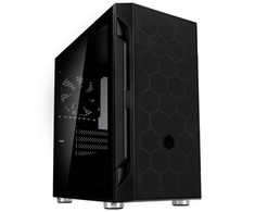 „SilverStone Fara H1M“, grūdintas stiklas – juoda