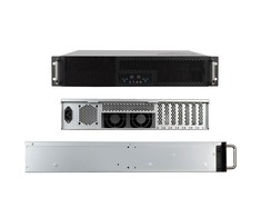 Serveris SilverStone RM23–502 Rackmount Serverio korpusas, ATX, USB 3.0 – 2U – juoda
