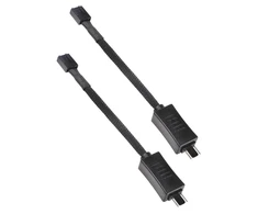 SilverStone 4-pin - 4-pin, 0,1m, Juoda (40165)