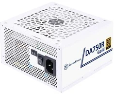 SilverStone SST-DA750R-GMA-WWW, PC-power supply - baltas, 1x 12-Pin ATX3.0, 4x PCIe, cable-Management, 750 Watt