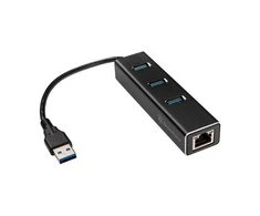 „SilverStone“ USB HUB 1x RJ-45 + 3x USB-A 3.0 (SST-EP04)