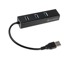 „SilverStone“ USB HUB 1x RJ-45 + 3x USB-A 3.0 (SST-EP04)