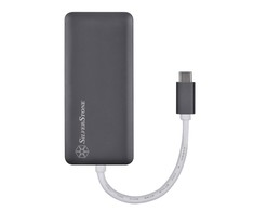 HUB USB SilverStone SST-EP14C - USB 3.1 Typ-C Gen1 auf HDMI, 3x USB 3.1 Gen 1 Type-A, 1x USB 3.1 Gen 1 Type-C (PD 2.0 charging)