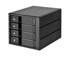 SilverStone SST-FS304-12G 3,5 colių išorinis korpusas, 4 skyrių – juodas