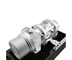Singularity Computers Protium Reservoir 100mm – Acrylic, sidabrinis