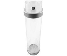 Singularity Computers Protium Reservoir 200mm – Acrylic, frosted, sidabrinis