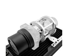 Singularity Computers Protium Reservoir 100 mm – Acrylic, frosted, juodas