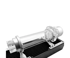 Singularity Computers Protium Reservoir 200mm – Acrylic, sidabrinis