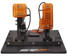 SRP GT-R 2P Sim Racing Pedal Set, pneumatic, 16-bit, 15-45 mm - juodas