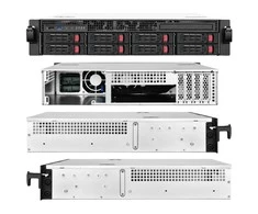 SilverStone RM21–308 Rackmount Serverio dėklas, 2U, Micro–ATX – juoda