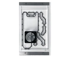 Stealkey Customs Lian Li O11D Mini Front MK2 D5 Distroplate - akrilinis - baltas