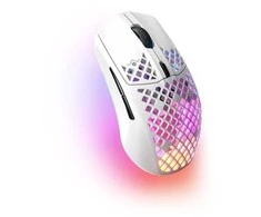 Belaidė žaidimų pelė SteelSeries Aerox 3 Snow, Baltos spalvos