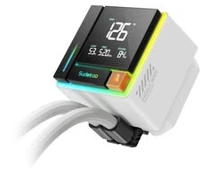 Sudokoo Energlo 360 AiO-Wasserkühlung, LCD-Ekranas, ARGB - 360mm, baltas