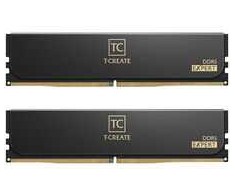 „Team Group T-Create Expert DDR5-6400 RAM“, CL42, XMP/EXPO – 128 GB dvigubas rinkinys, juodas