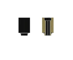 „Thermal Grizzly DeltaMate“ ilgintuvo jungtis – MF28, juodas, 6 vnt. pakuotė