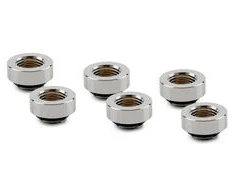 Thermal Grizzly DeltaMate Extender Fitting – MF7, Gloss nickel, 6er-Pack