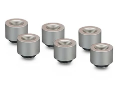 Thermal Grizzly DeltaMate Extender Fitting – MF14, matt nickel, pack of 6