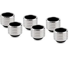 Thermal Grizzly DeltaMate Kompressions-Fitting, Messing – Gloss Nickel, HT16, 6er-Pack