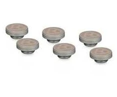 Thermal Grizzly DeltaMate Plug Closure Stopper, Brass, G1/4″ Thread – Nickel, Pack of 6