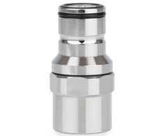 Thermal Grizzly DeltaMate Quick Disconnect Male – F, Gloss Nickel