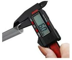 Thermal Grizzly Terminis „Grizzly TG“ skaitmeninis vernierinis slankmatis, 150 mm, IP54, ABS ir juodas