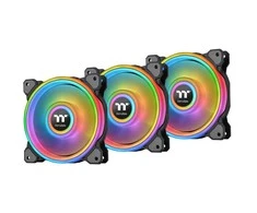Ventiliatorius Thermaltake Riing Quad 14 RGB 3-pac + Hub Juodas (CL- F089- PL14SW- A)