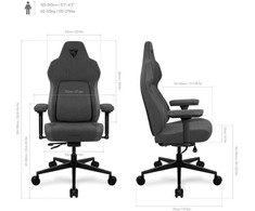 ThunderX3 CORE Smart Ergonomischer Gaming Stuhl – Loft Dark Pilkas