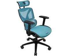 ThunderX3 XTC ergonominė ofiso kėdė – juodos spalvos/mėlynos spalvos