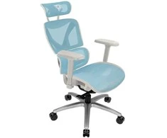 ThunderX3 XTC ergonominė ofiso kėdė – baltos spalvos/mėlynos spalvos