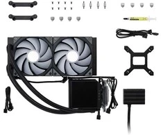 TRYX PANORAMA ARGB 240 All-in-One Liquid Cooling, 3D-AMOLED Ekranas – 240mm, juodos spalvos