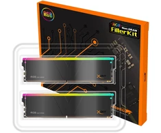 V-Color Manta XSky RGB Filler Kit for DDR5, no DRAM, ARGB - Dual Kit, juodas