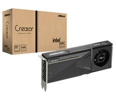 Vaizdo plokštė Grafikos plokštė ASRock Intel Arc Pro B70 Creator, 32GB GDDR6, 4x DisplayPort