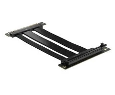 Vaizdo plokštė Corsair Premium PCIe-5-Riser-Kabelis, 175 mm, x16-Schnittstelle - juodas
